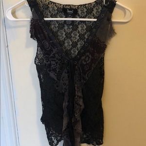 Velvet & Lace Tank